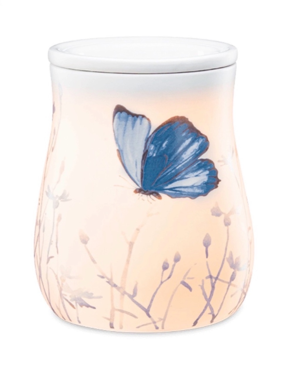 Scentsy “Free to fly” full sized blue and white butterfly plug in warmer. 🦋NEW🦋